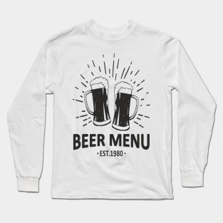 Beer Menu Est.1980 Year Long Sleeve T-Shirt